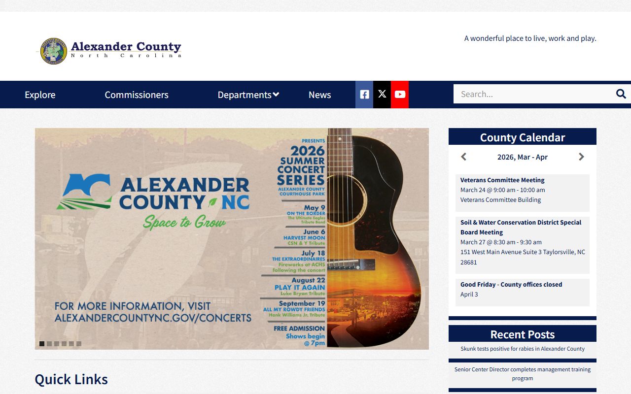 Alexander County bankruptcy records government services portal