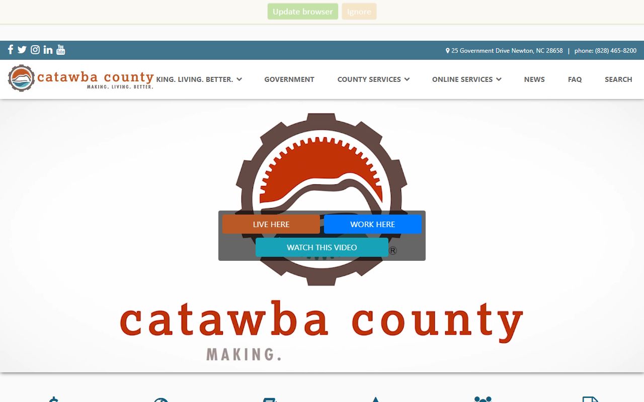 Catawba County bankruptcy records county government portal