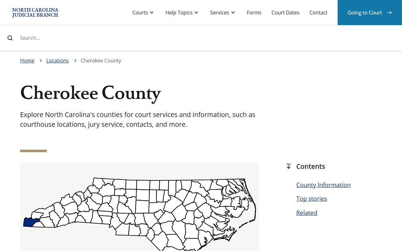 Cherokee County bankruptcy records court information page