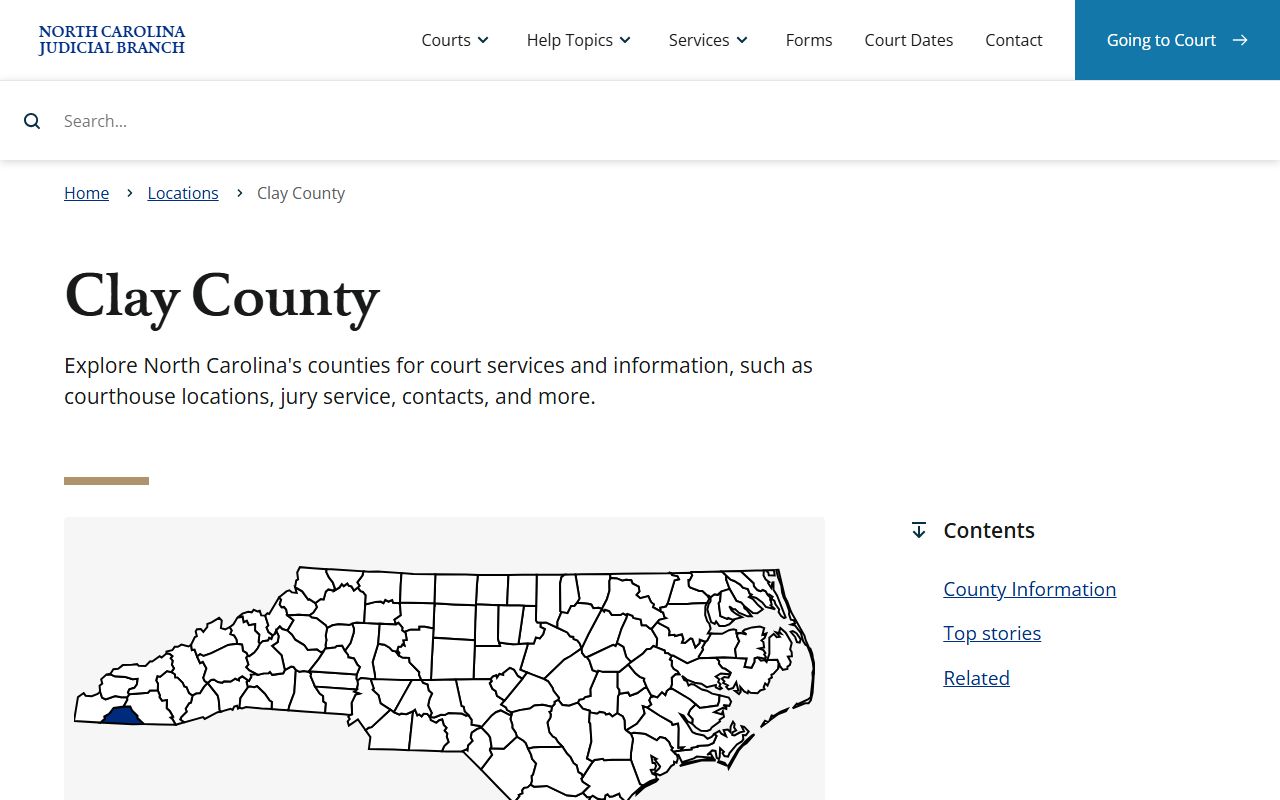 Clay County bankruptcy records court information page