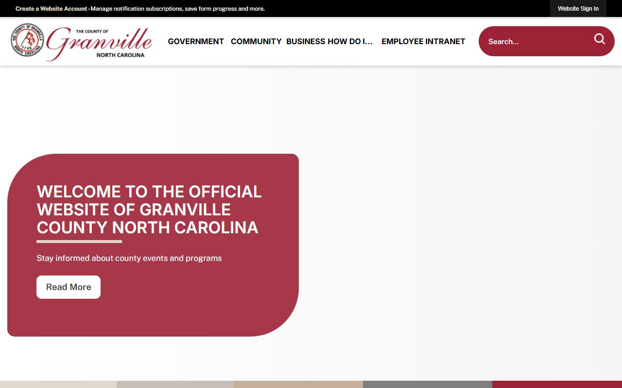 Granville County government bankruptcy records resource