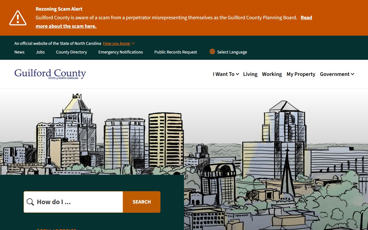 Guilford County government site for bankruptcy records research