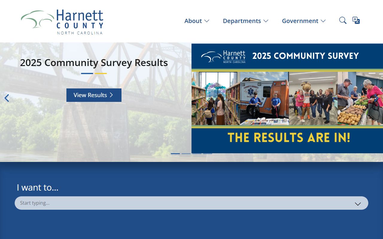 Harnett County government website for bankruptcy records research