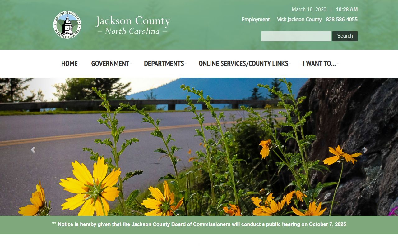 Jackson County government website for bankruptcy records