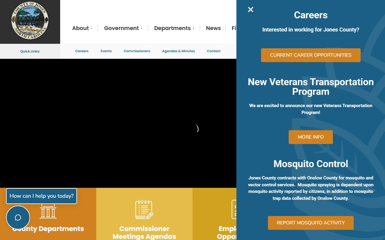 Jones County government website for bankruptcy records