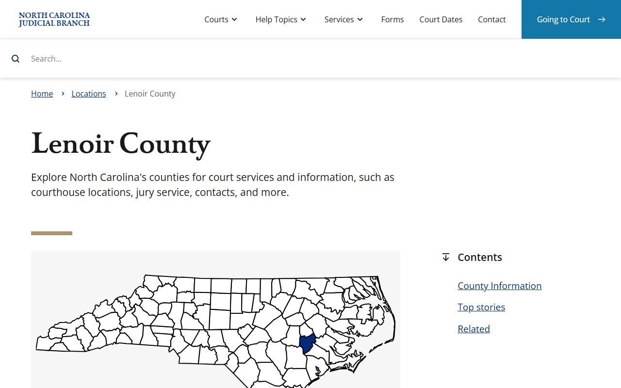 Lenoir County court website for bankruptcy records
