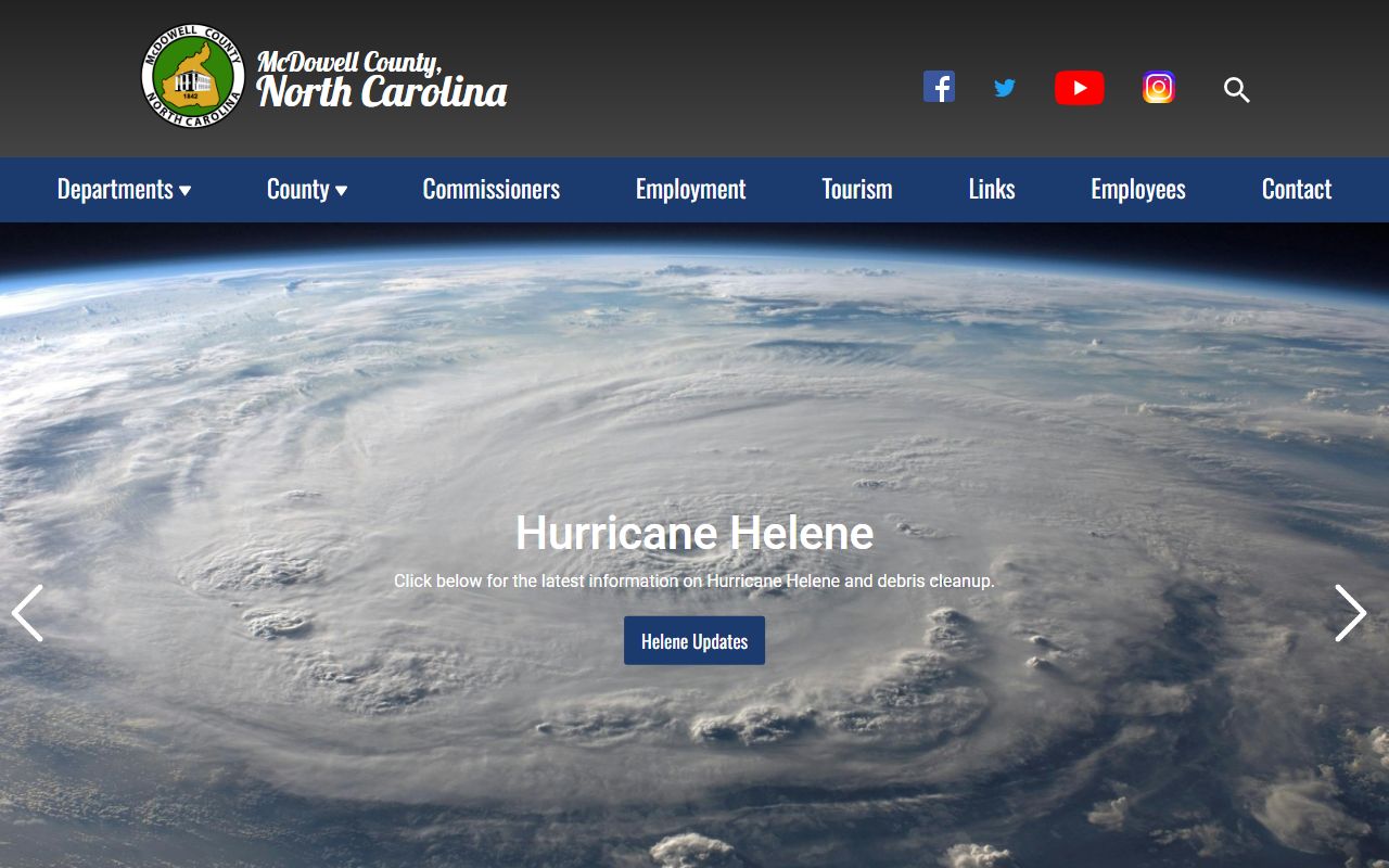 McDowell County government website for bankruptcy records
