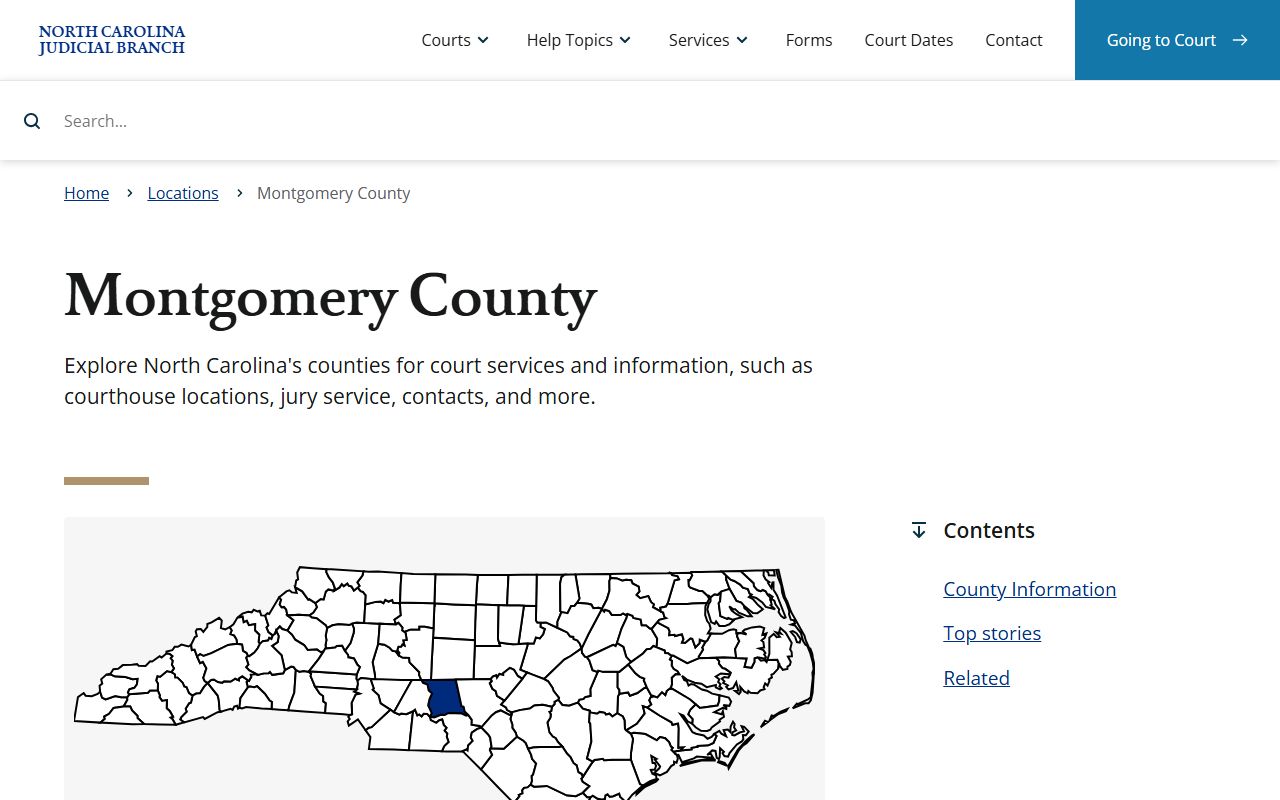 Montgomery County court website for bankruptcy records access