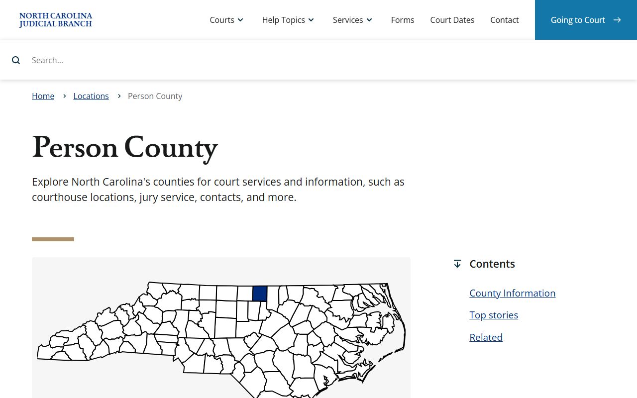 Person County bankruptcy records NC courts information