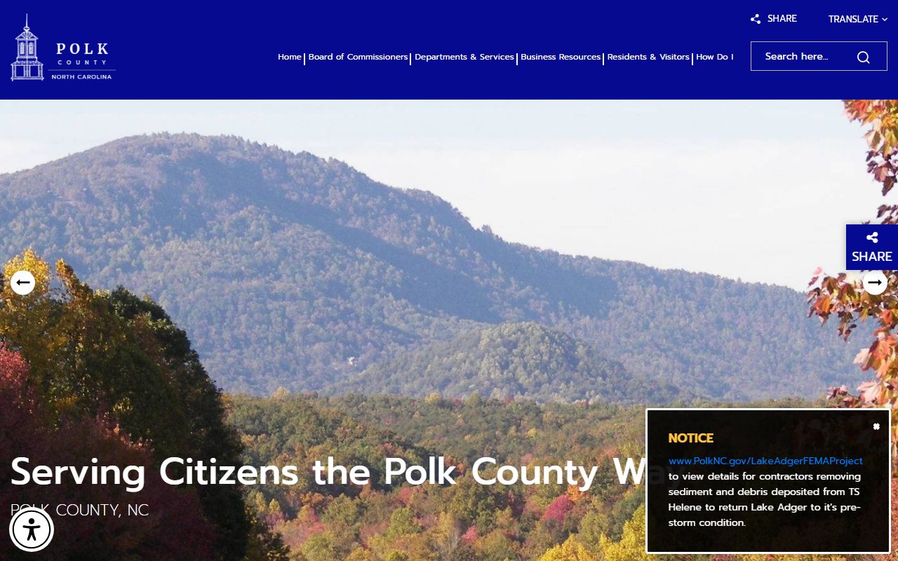Polk County government website for bankruptcy records information