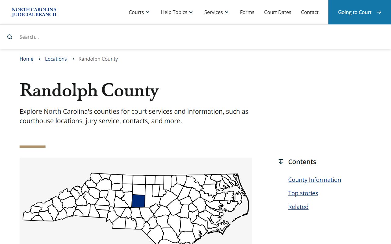 Randolph County bankruptcy records NC courts information