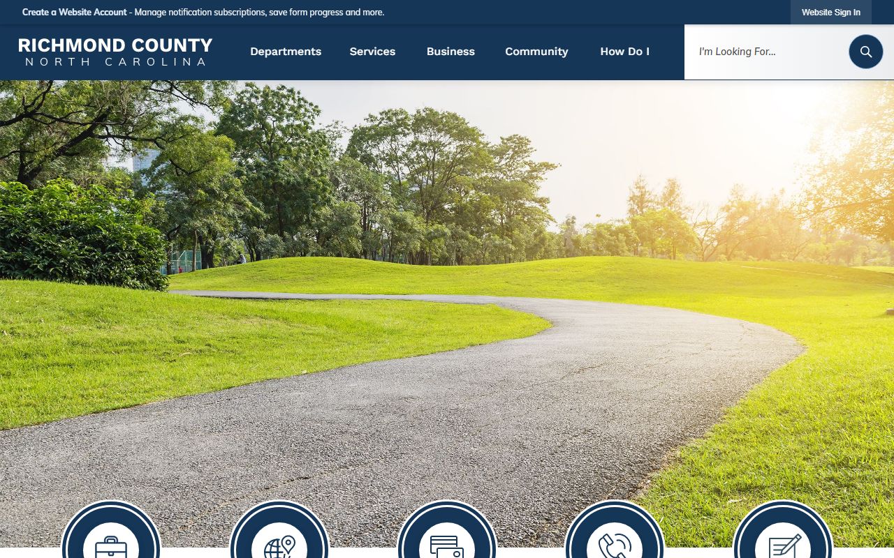 Richmond County government website for bankruptcy records information